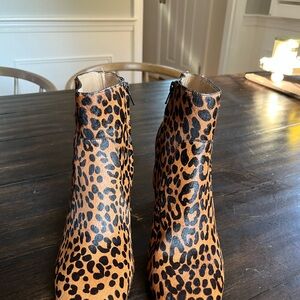 Banana Republic Animal Print Ankle Boots